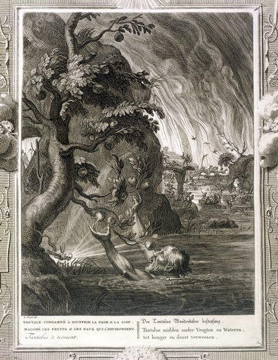 Il tormento di Tantalo, 1731 da Bernard Picart
